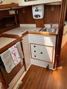 Galley of sailboat
